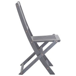 Chaises pliables d'extérieur lot de 6 et coussins Bois d'acacia 