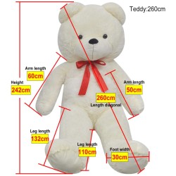 Ours en peluche Blanc 242 cm 