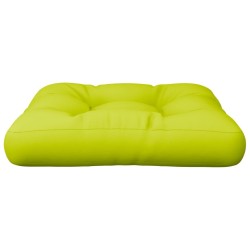 Coussin de palette vert vif tissu 