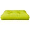 Coussin de palette vert vif tissu 