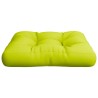 Coussin de palette vert vif tissu 
