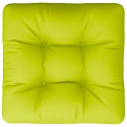 Coussin de palette vert vif tissu 