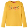 T-shirt enfants à manches longues ocre foncé 140 