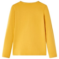 T-shirt enfants à manches longues ocre foncé 140 
