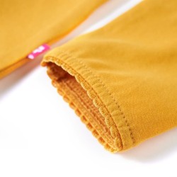 T-shirt enfants à manches longues ocre foncé 140 