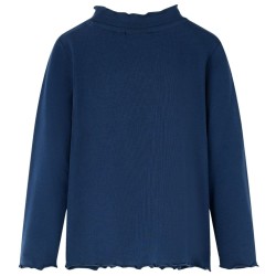 T-shirt enfants à manches longues bleu marine 140 