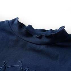T-shirt enfants à manches longues bleu marine 140 