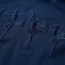 T-shirt enfants à manches longues bleu marine 140 