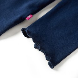 T-shirt enfants à manches longues bleu marine 140 
