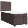 Sommier à lattes de lit avec matelas Marron foncé 90x190 cm 