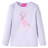 T-shirt enfants à manches longues lilas clair 92 