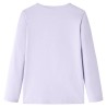 T-shirt enfants à manches longues lilas clair 92 