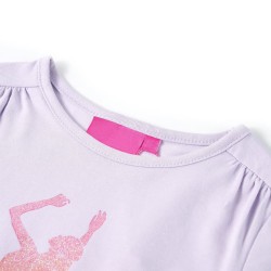 T-shirt enfants à manches longues lilas clair 92 