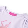 T-shirt enfants à manches longues lilas clair 140 