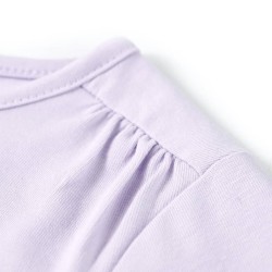 T-shirt enfants à manches longues lilas clair 140 