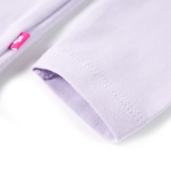 T-shirt enfants à manches longues lilas clair 140 