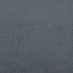 Canapé à 3 places avec repose-pieds Gris foncé 210 cm Velours 