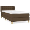 Sommier à lattes de lit avec matelas Marron foncé 90x190 cm 