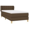 Sommier à lattes de lit avec matelas Marron foncé 90x190 cm 