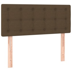 Sommier à lattes de lit avec matelas Marron foncé 90x190 cm 