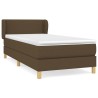 Sommier à lattes de lit avec matelas Marron foncé 80x200 cm 