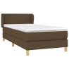 Sommier à lattes de lit avec matelas Marron foncé 80x200 cm 
