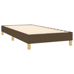 Sommier à lattes de lit avec matelas Marron foncé 80x200 cm 