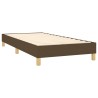 Sommier à lattes de lit avec matelas Marron foncé 80x200 cm 