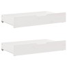 Lit de jour et tiroirs sans matelas blanc 90x200 cm bois massif 