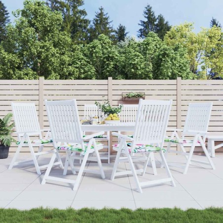 Coussins de chaise de jardin lot de 6 multicolore 40x40x3 cm 