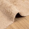 Tapis Shaggy à poils longs NAVARRA beige 80x150 cm polyester 