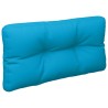 Coussin de palette bleu clair 70x40x12 cm tissu 