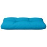 Coussin de palette bleu clair 70x40x12 cm tissu 
