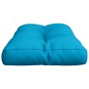 Coussin de palette bleu clair 70x40x12 cm tissu 