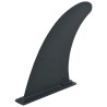 Aileron central de planche à pagaie 18,3x21,2 cm Plastique Noir 