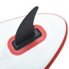 Aileron central de planche à pagaie 18,3x21,2 cm Plastique Noir 