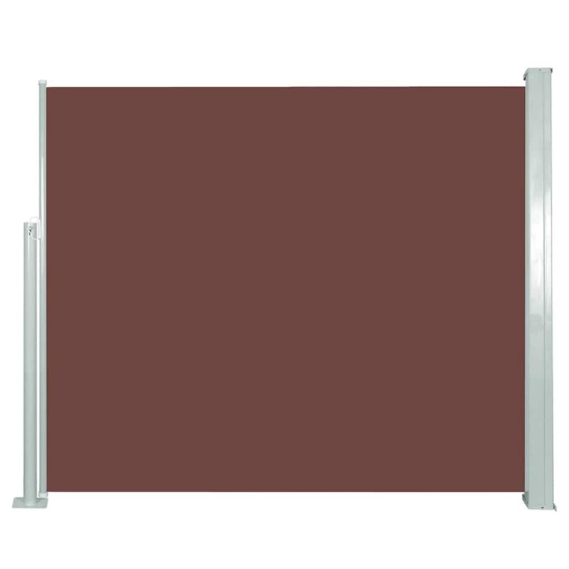 Auvent latéral rétractable 120 x 300 cm Marron 