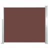 Auvent latéral rétractable 120 x 300 cm Marron 