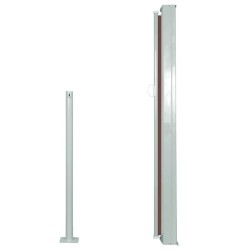 Auvent latéral rétractable 120 x 300 cm Marron 