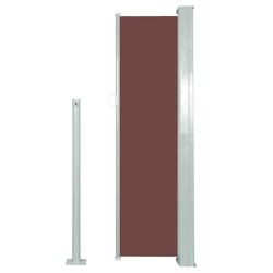 Auvent latéral rétractable 120 x 300 cm Marron 