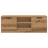 Meuble TV chêne artisanal 102x35x36,5 cm bois d'ingénierie 
