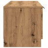 Meuble TV chêne artisanal 102x35x36,5 cm bois d'ingénierie 