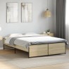 Cadre de lit sans matelas chêne sonoma 120x200 cm 
