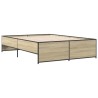 Cadre de lit sans matelas chêne sonoma 120x200 cm 