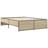 Cadre de lit sans matelas chêne sonoma 120x200 cm 