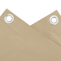 Écran de balcon en tissu Oxford 90x400 cm Beige 