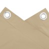 Écran de balcon en tissu Oxford 90x400 cm Beige 