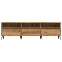 Meuble TV chêne artisanal 150x30x44,5 cm bois d'ingénierie 