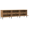 Meuble TV chêne artisanal 150x30x44,5 cm bois d'ingénierie 