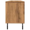 Meuble TV chêne artisanal 150x30x44,5 cm bois d'ingénierie 